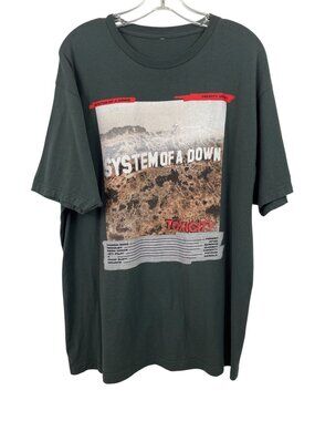 System Of A Down Shirt Mens Size XL Gray Toxicity 2001 Tour